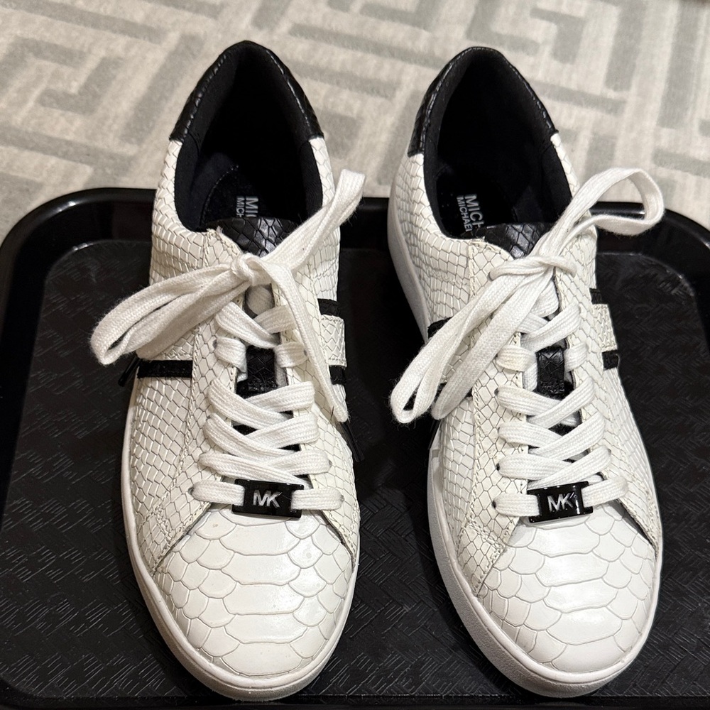 Michael kors snake embossed sneakers. 7.5
